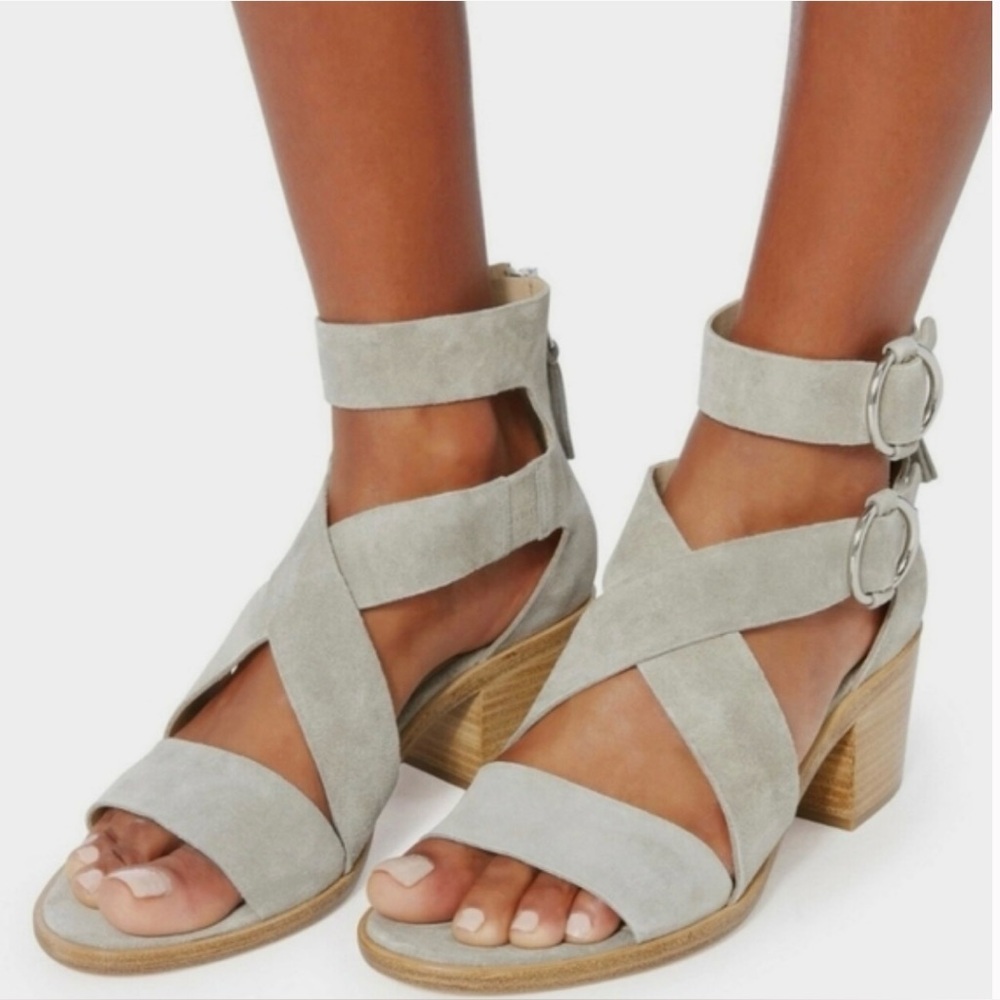 Rag & Bone Mari Suede Sandal in Gray Size 9.5